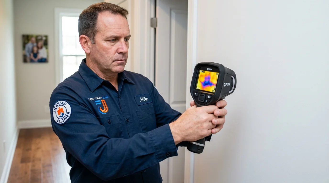 Thermal imaging leak detection by Johns Plumbing LLC in Larimore